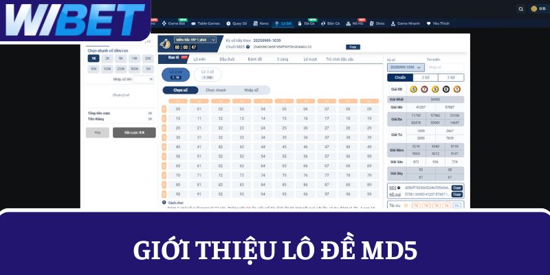 Đôi nét giới thiệu lô đề MD5