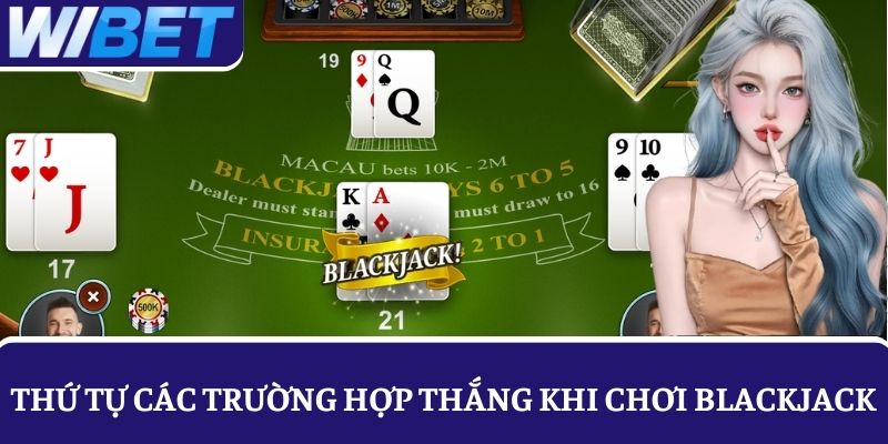 Nắm thông tin về các trường hợp thắng trong game Blackjack
