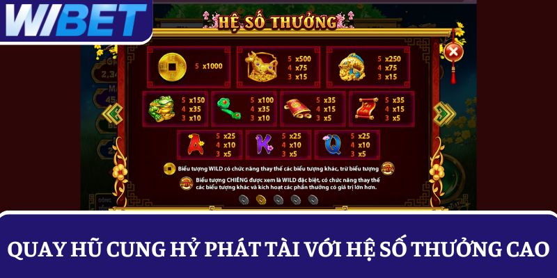 Quay hũ Cung Hỷ Phát Tài với hệ số thưởng cực cao